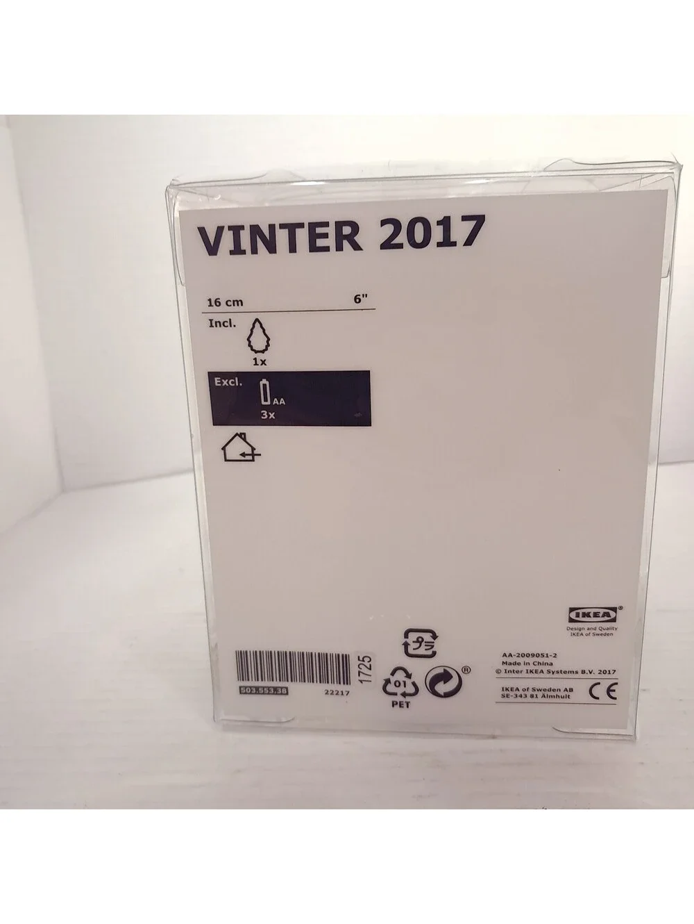 Ikea Vinter 2017 Acrylic Lighted Christmas Tree Figure clear Vinterfest lights